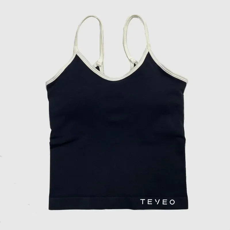 TEVEO Women's Sports Yoga Shorts Bra Set leggings