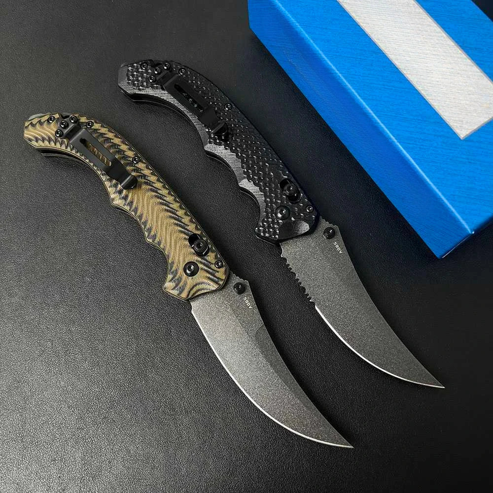 BM Mini Bedlam 865 Tactical Folding Claw Knife D2 Blade G10 Handle