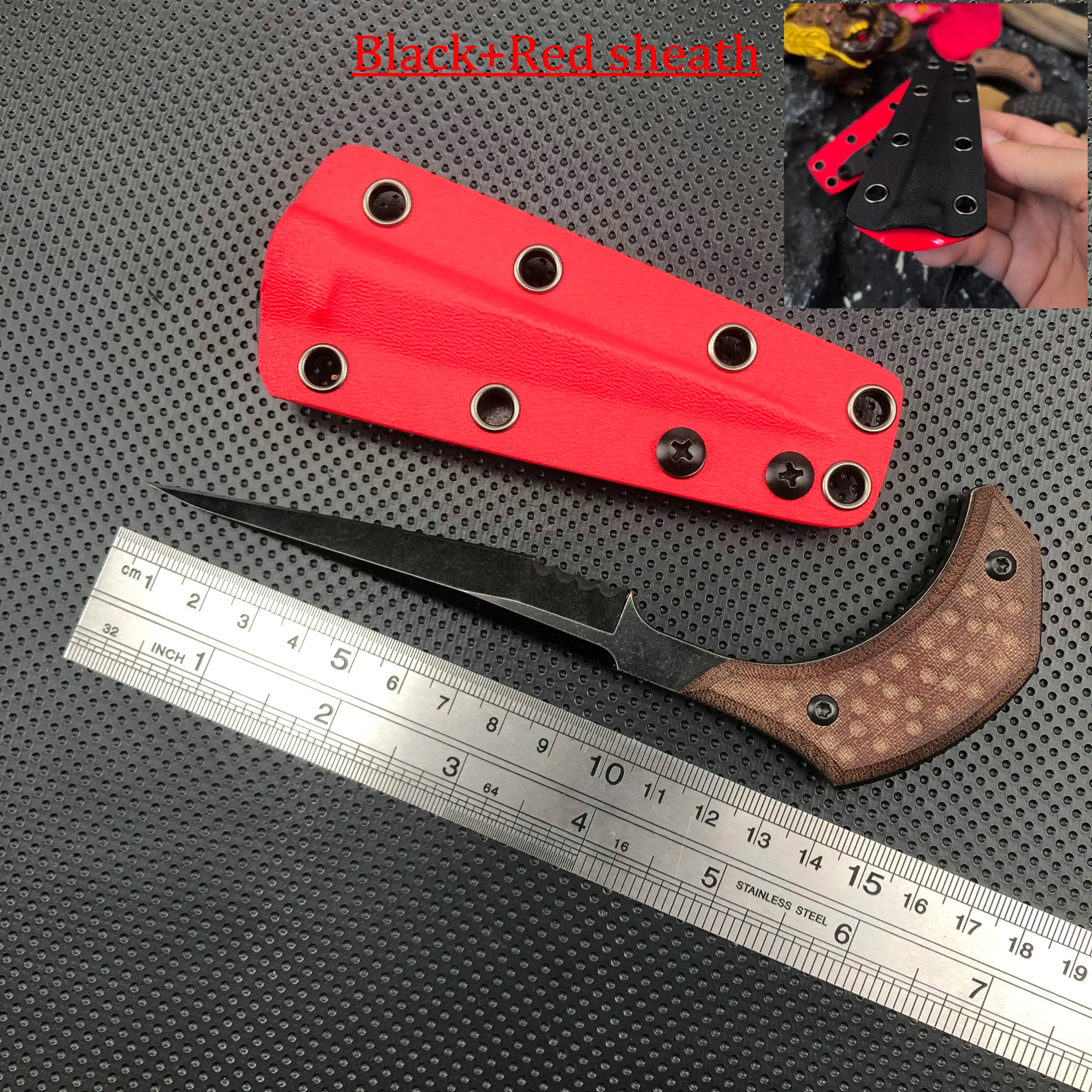 Trskt IT Necker Tactical Knife ,Push Pocket Knife
