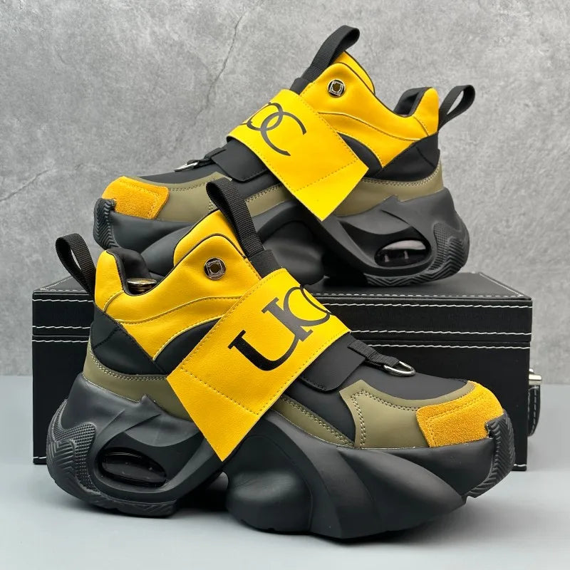 large-size thick-soled anti-slip couple sports shoes