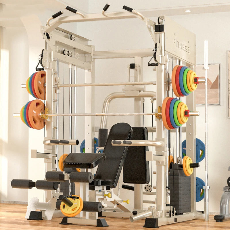 Complete Smith Machine  Fitness Factory Large Weightlifting Strength Training Fitness Equipment