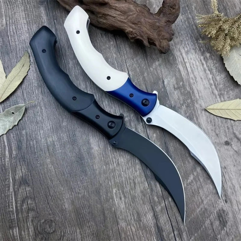 CR 7471 Folding Pocket Knife 8Cr13Mov Blade Resin/Wooden Handle