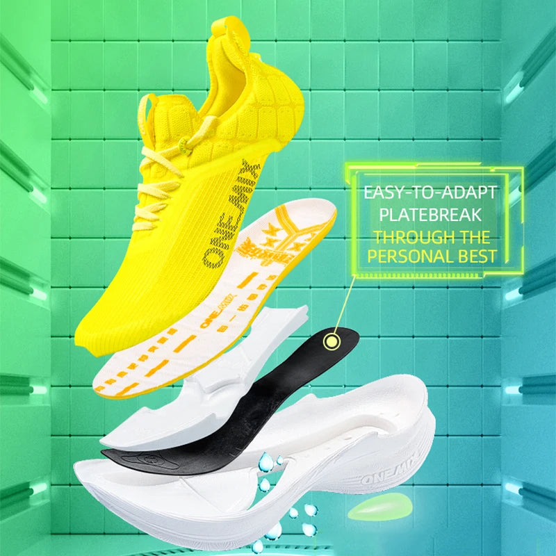 ONEMIX Carbon Plate Running Ultra-light Rebound Sport Sneakers