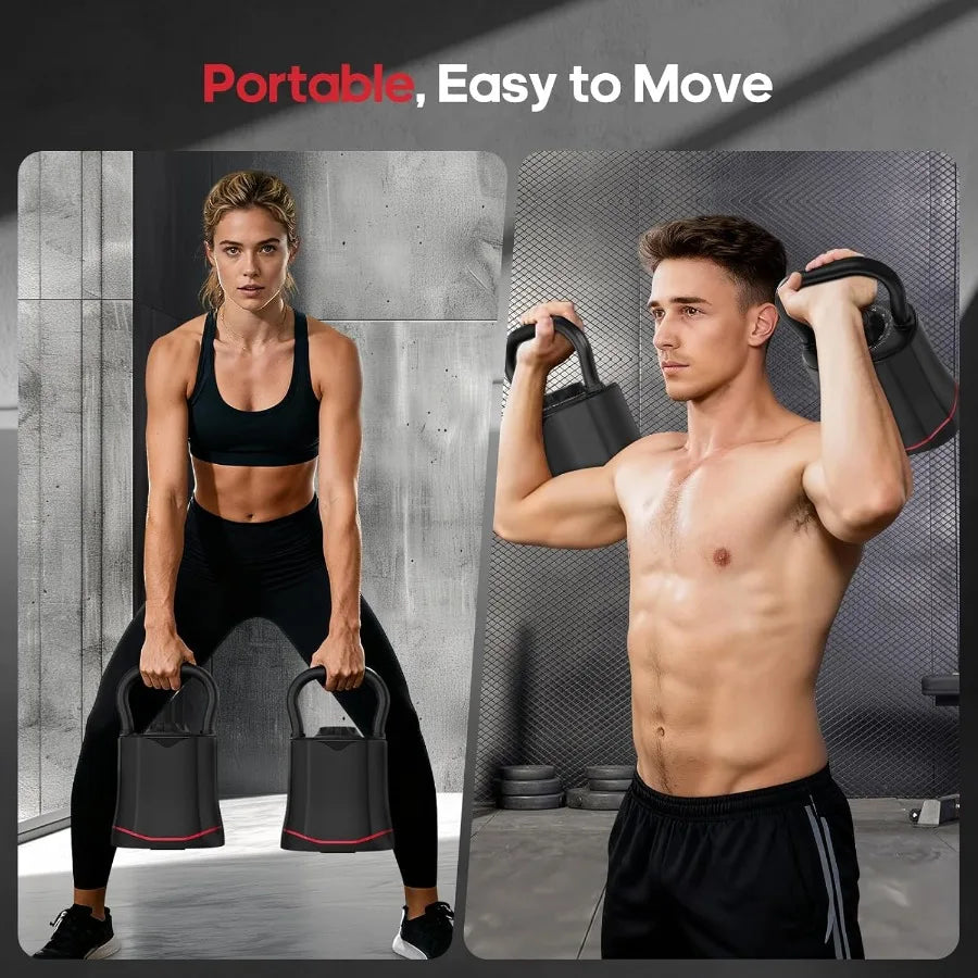 Adjustable Kettlebell Weight Set-Quickly Adjusts Weights Comfortable