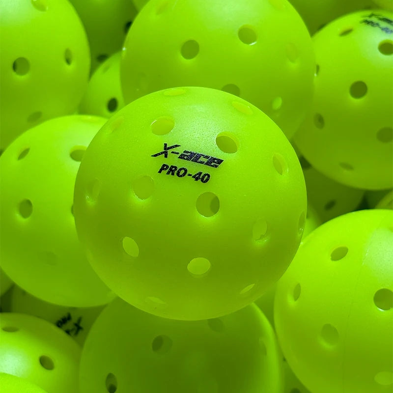 Pro Pickleball Balls, 12/24Pcs, High Visibility Green, High Bounce