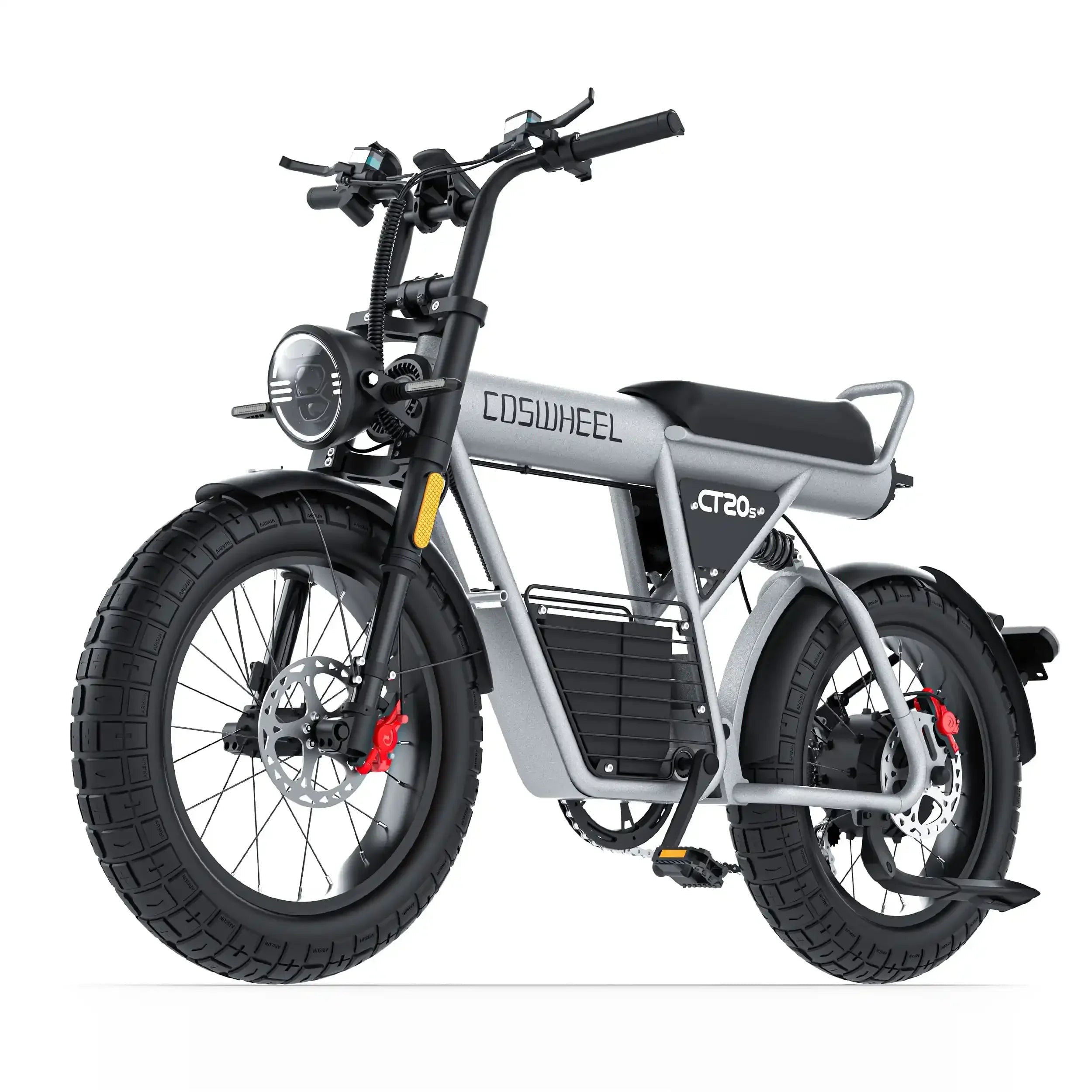COSWHEEL CT20S E-Mountain bike For Adult 60V 27.5Ah Battery Double Hydraulic Disc Brakes 20"*5.0 Fat Tire Off-Road E-bike