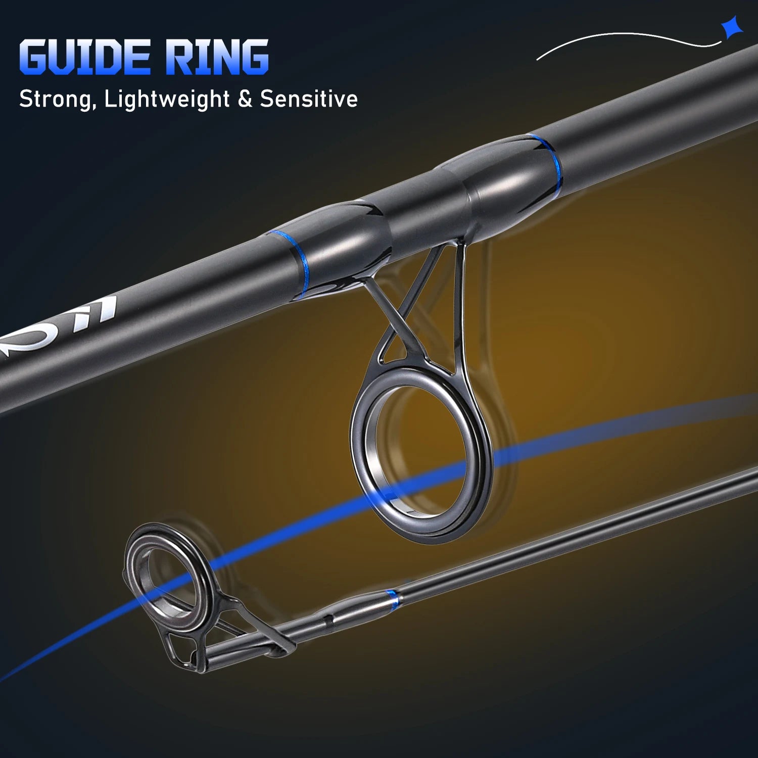 Sougayilang 3sections Spinning Fishing Rod and Reel Combo
