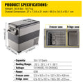 SucceBuy 55L Car Refrigerator Mini Fridge Freezer Portable Compressor Cooler DC 110-240V Ice Box