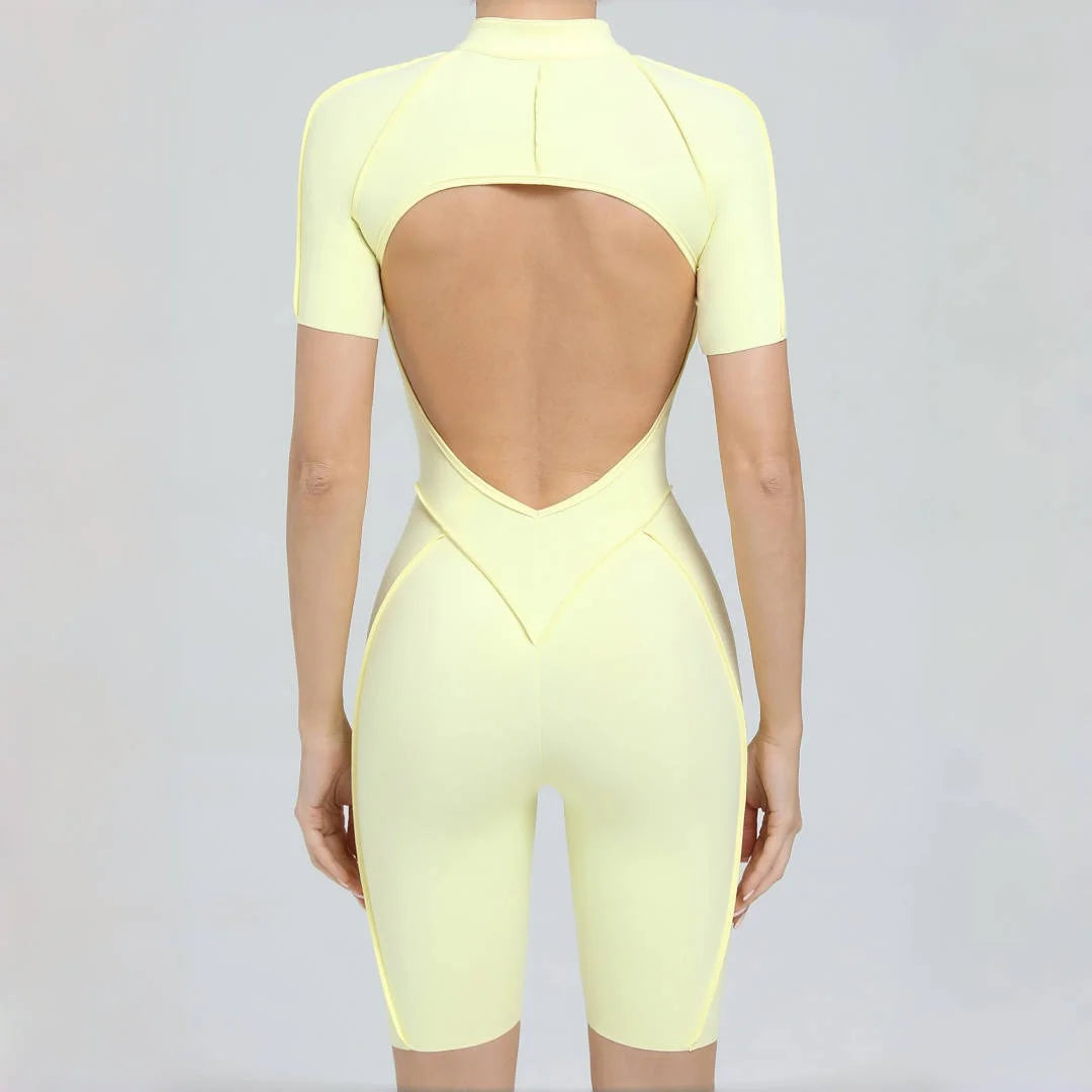 Women's Backless Hip Lift Yoga Jumpsuit