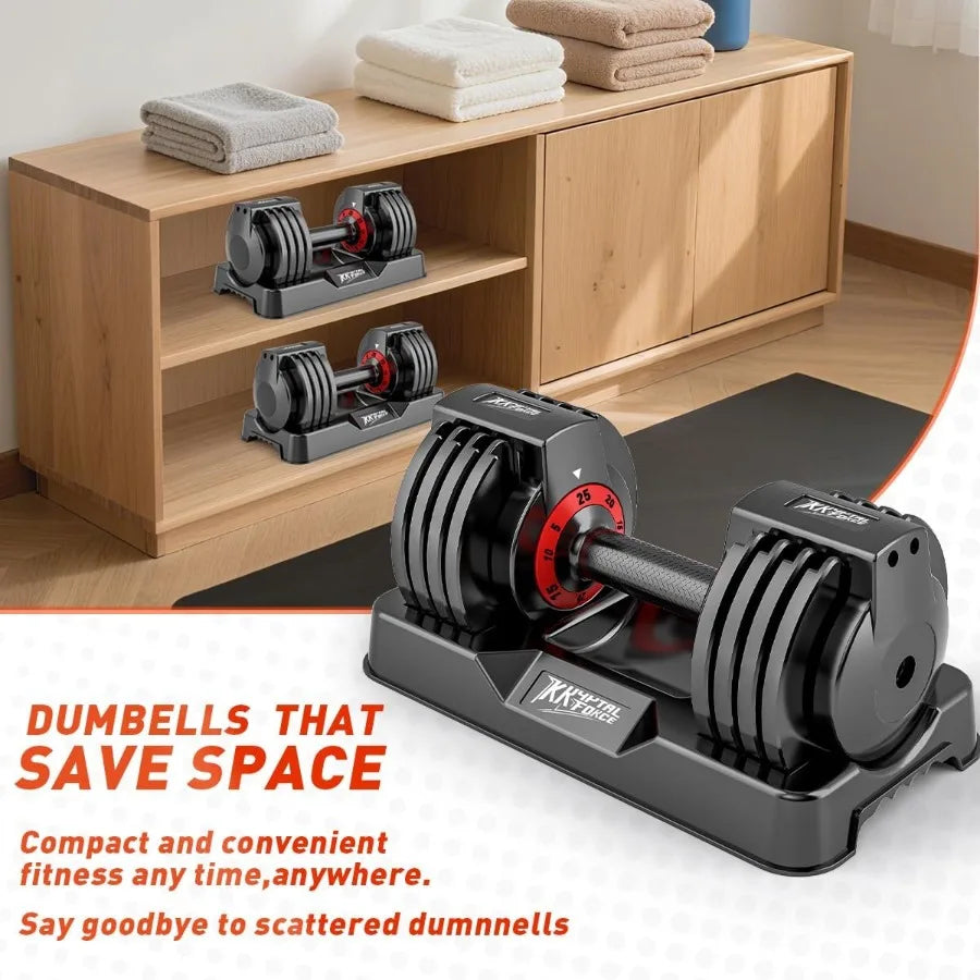 25/55lbs Adjustable Dumbbells