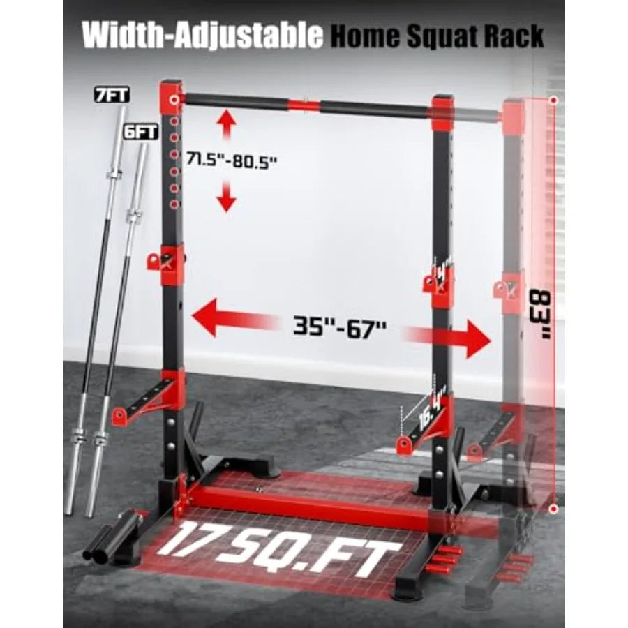 Smith Machine Squat Rack Combo Multi-Functional Power Racks