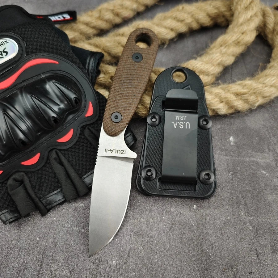 Sheathed Steel Military Tactical Fixed Blade Knife