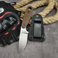 Sheathed Steel Military Tactical Fixed Blade Knife