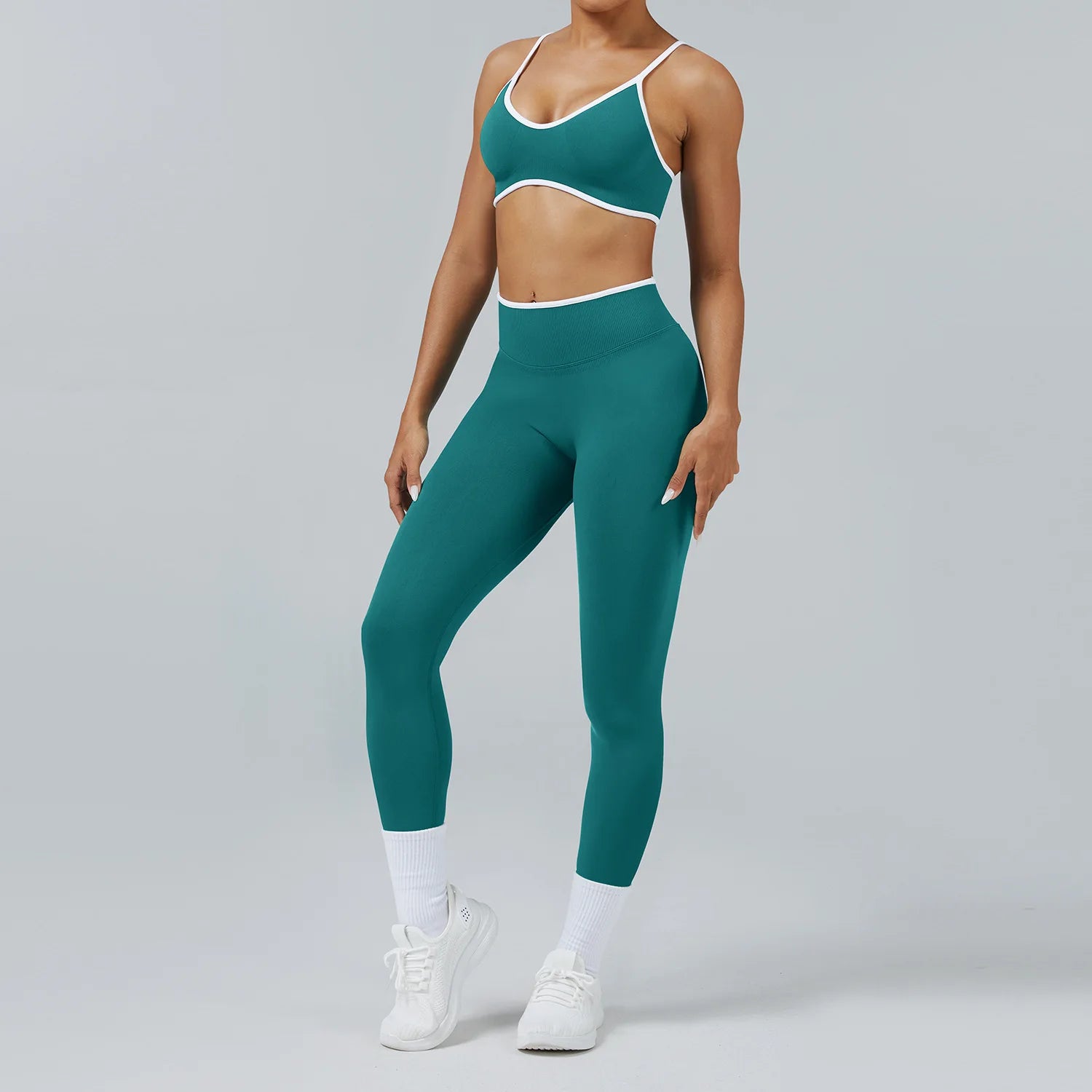 Sports Bras and Leggings High Waist Fitness Gym Suits