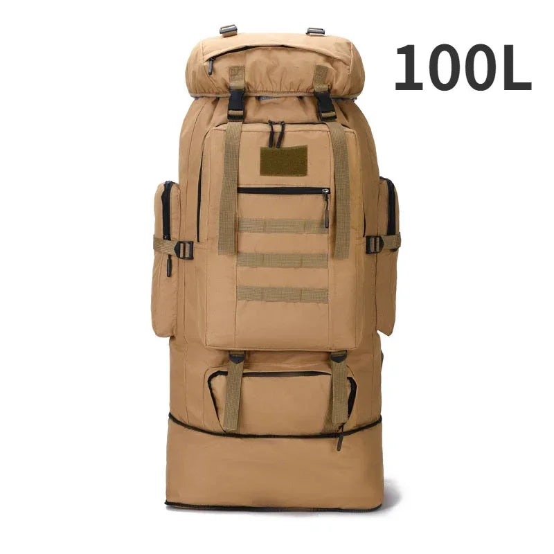 80L/100L  Mountaineering Bag Climb Bag Tactical Backpacks