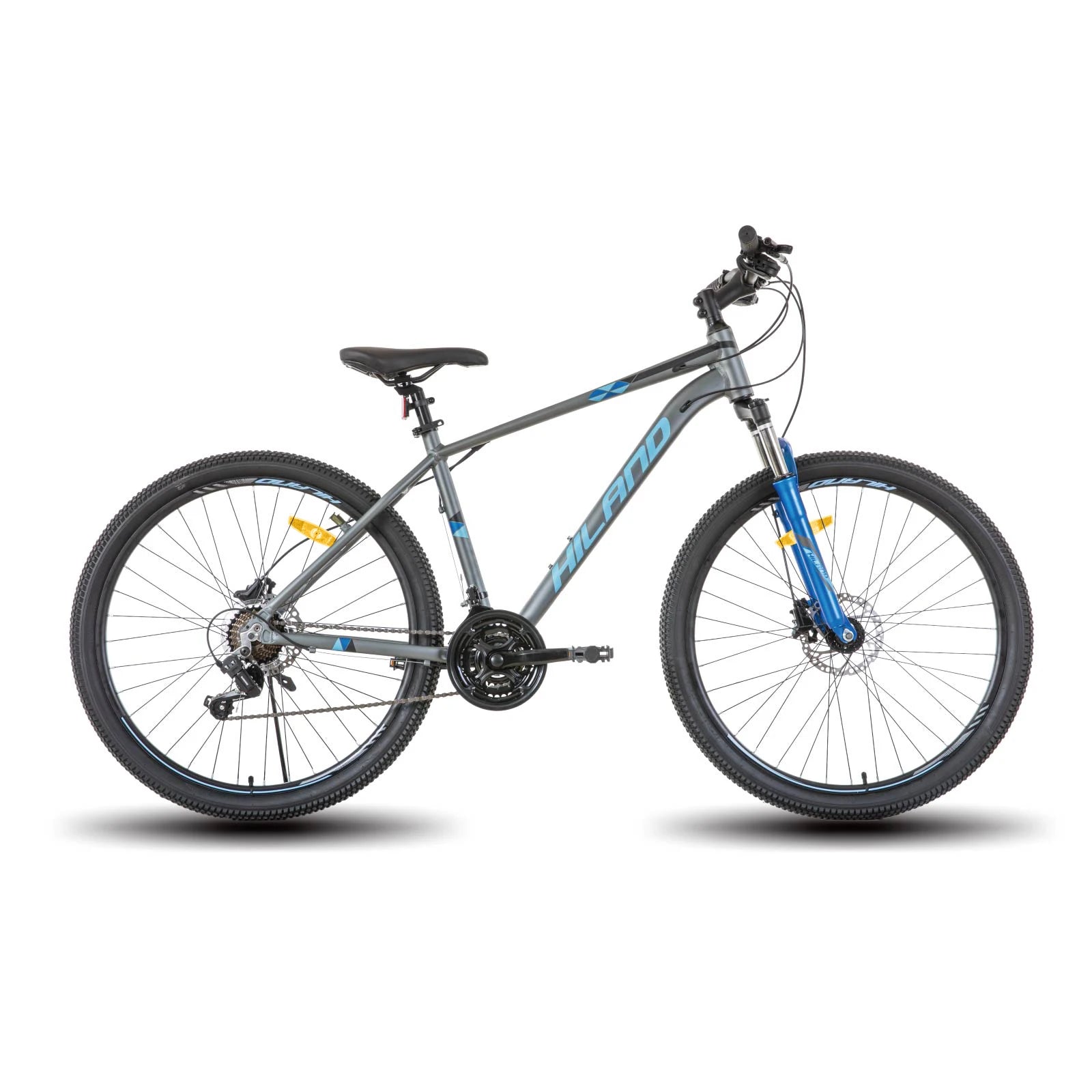 Hiland Aluminum Mountain Bike 21 Speeds, Hydraulic Disc-Brakes, Lock-Out Suspension Fork, 27.5 inch Whee