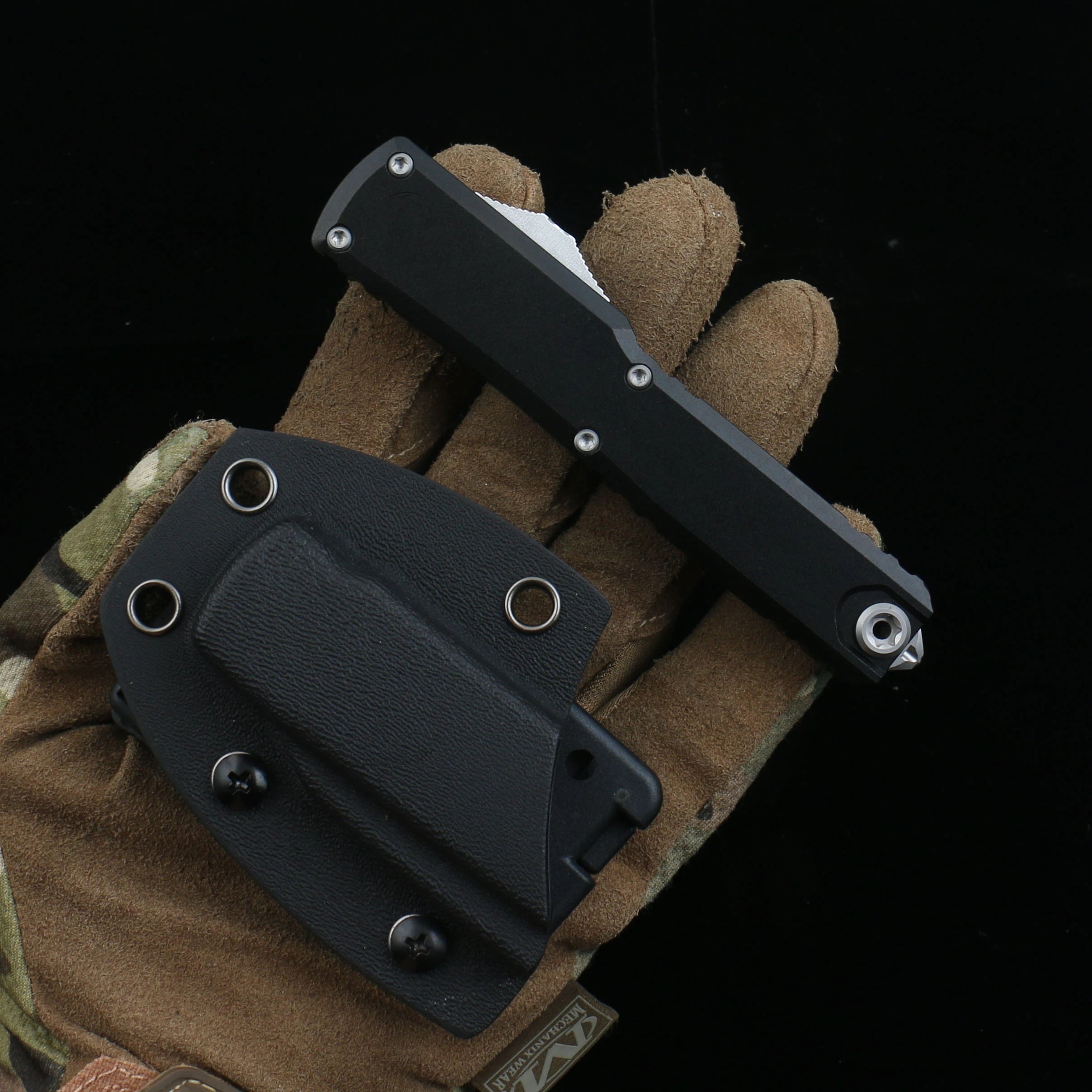D2 Steel Blade Hardness Aviation Aluminum Handle Portable EDC knife