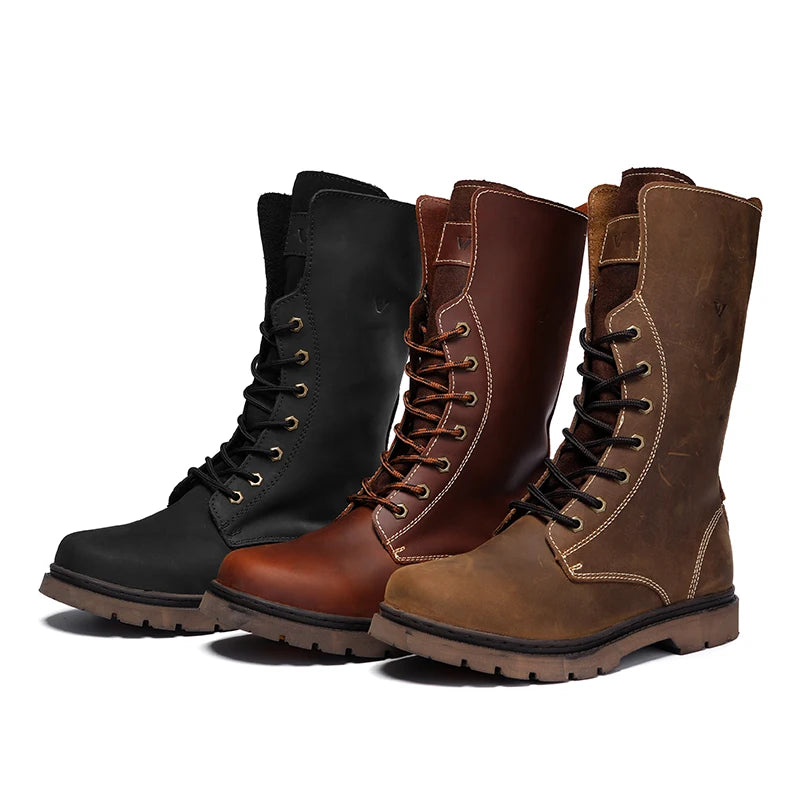 Leather Men's Hiking boots waterproof