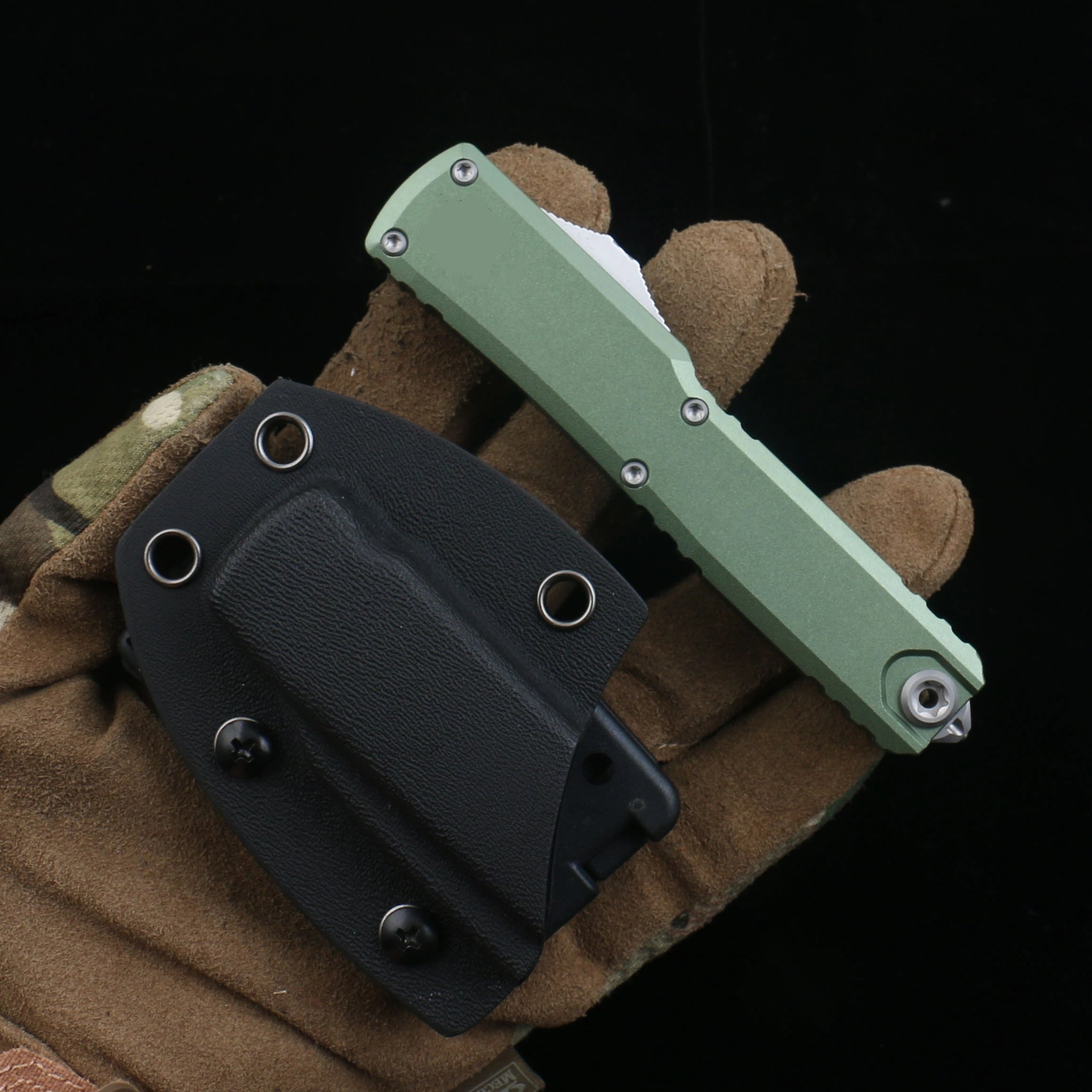 D2 Steel Blade Hardness Aviation Aluminum Handle Portable EDC knife