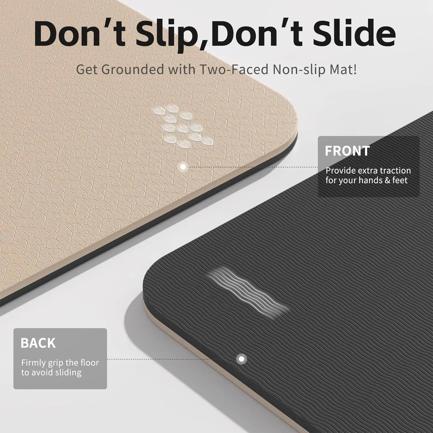 8mm Thick TPE Yoga Mat with Strap