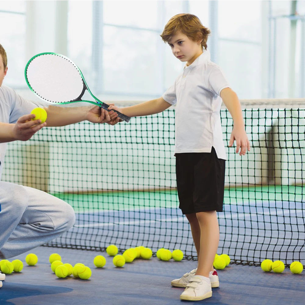 Kids Tennis Rackets with Tennis Trainer for Children Beginners