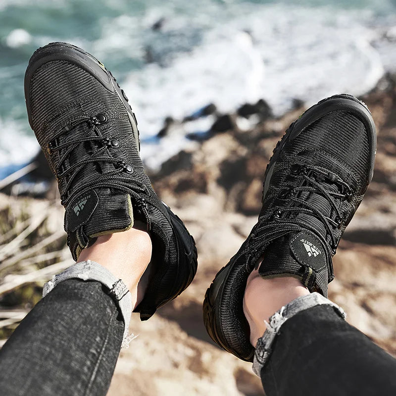 HIKEUP Non-slip Men Hiking Shoes