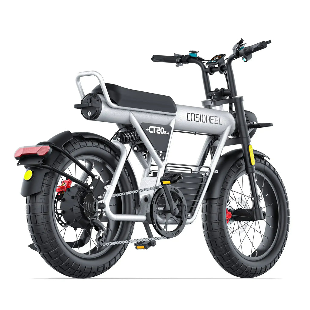 COSWHEEL CT20S E-Mountain bike For Adult 60V 27.5Ah Battery Double Hydraulic Disc Brakes 20"*5.0 Fat Tire Off-Road E-bike
