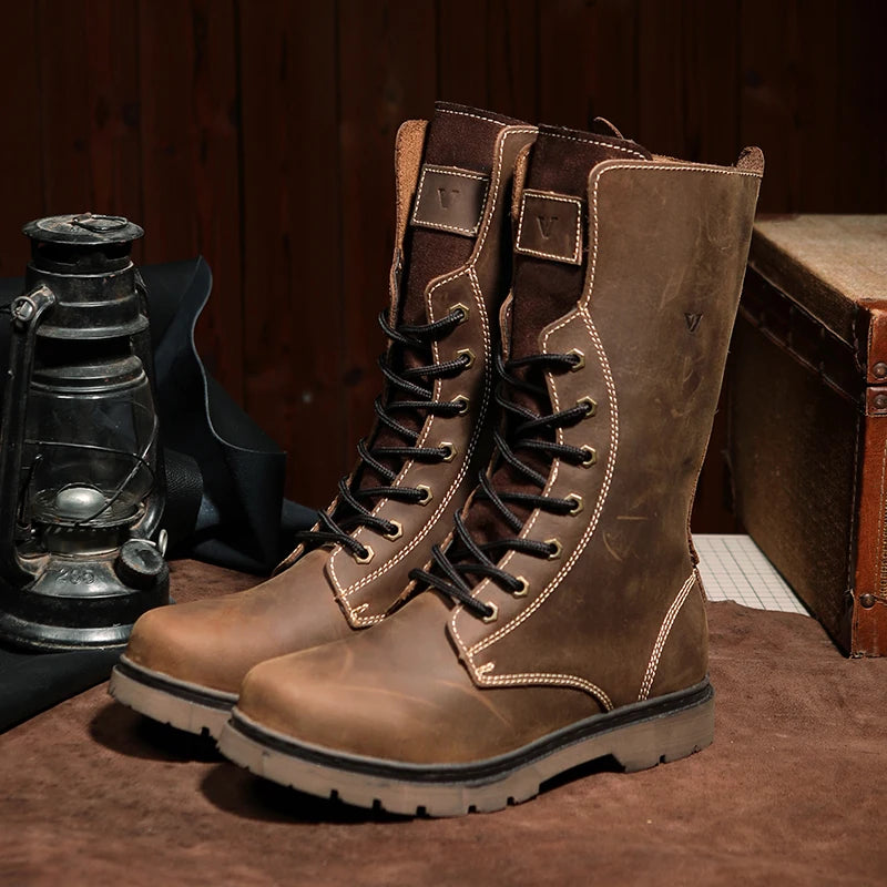 Leather Men's Hiking boots waterproof