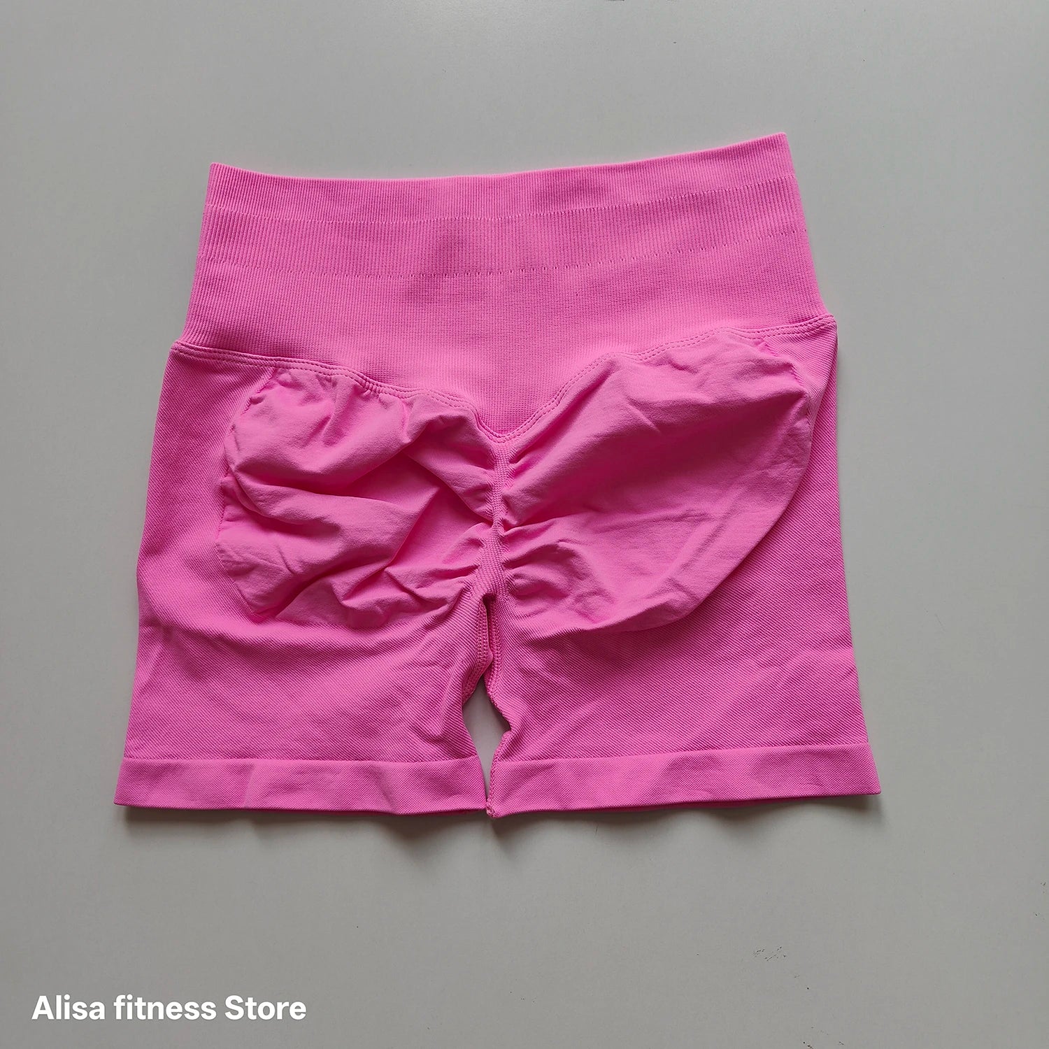 Summer High Waisted Yoga Shorts Tummy Control