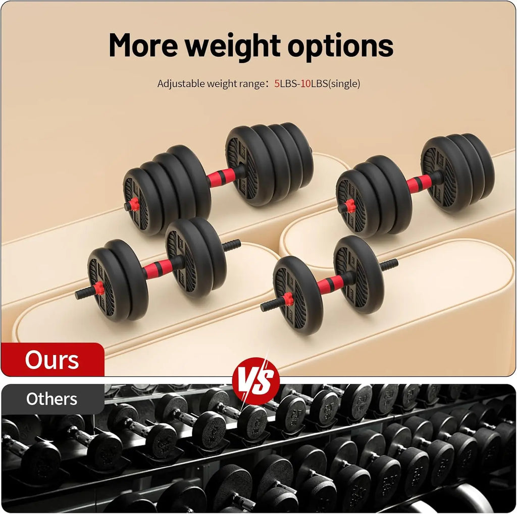 Adjustable Dumbbell Set 20-80lbs,