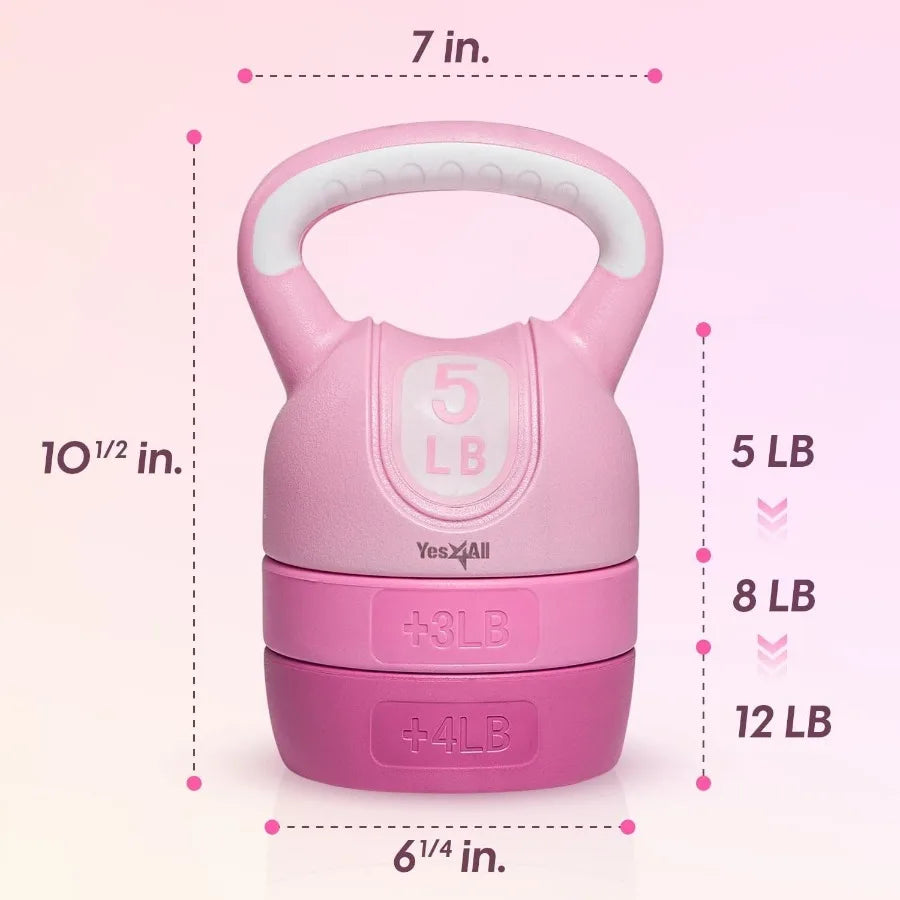 Kettlebell Sets - Adjustable Kettlebell Set for Strength Training