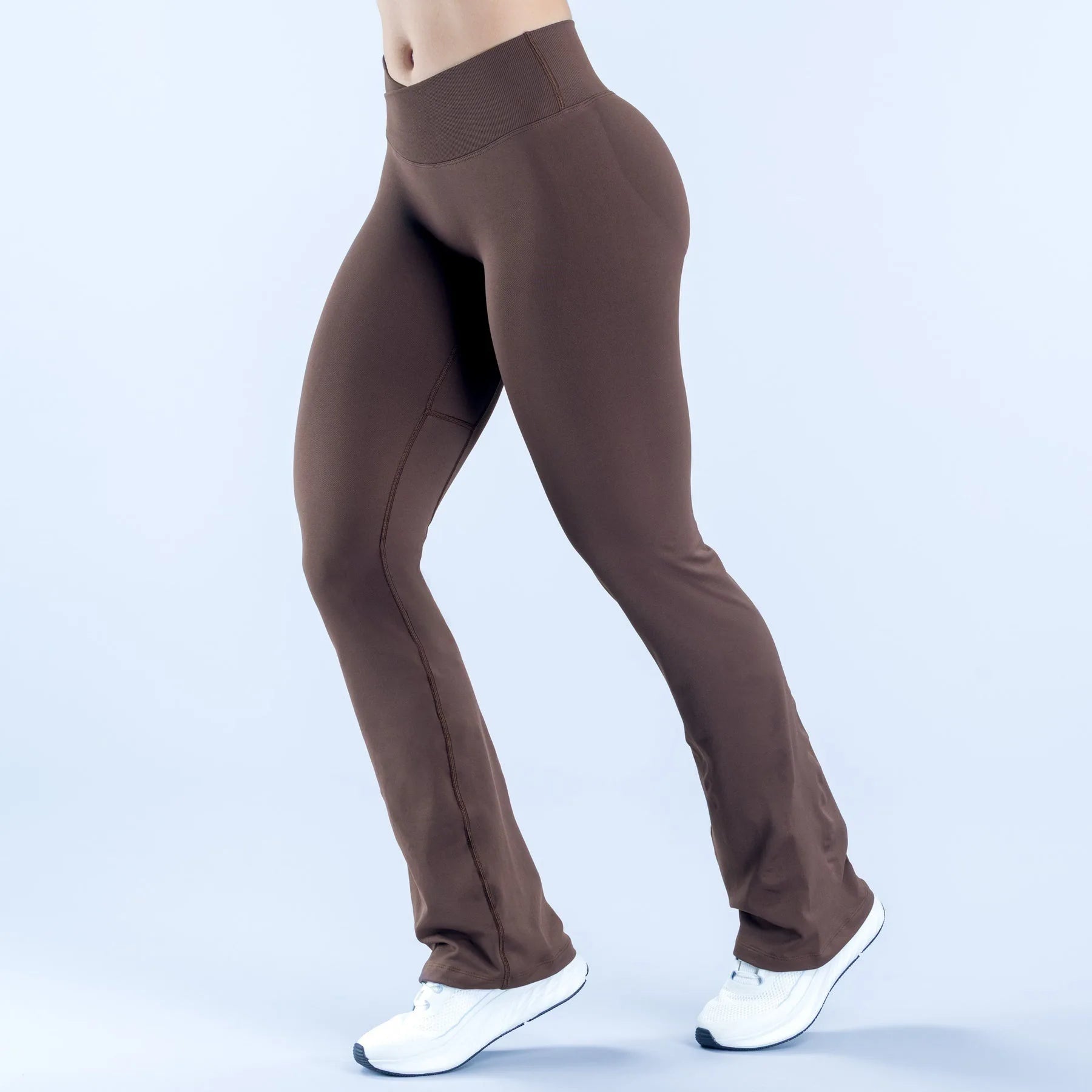 Yoga flared pants Waist cross Seamless Leggings