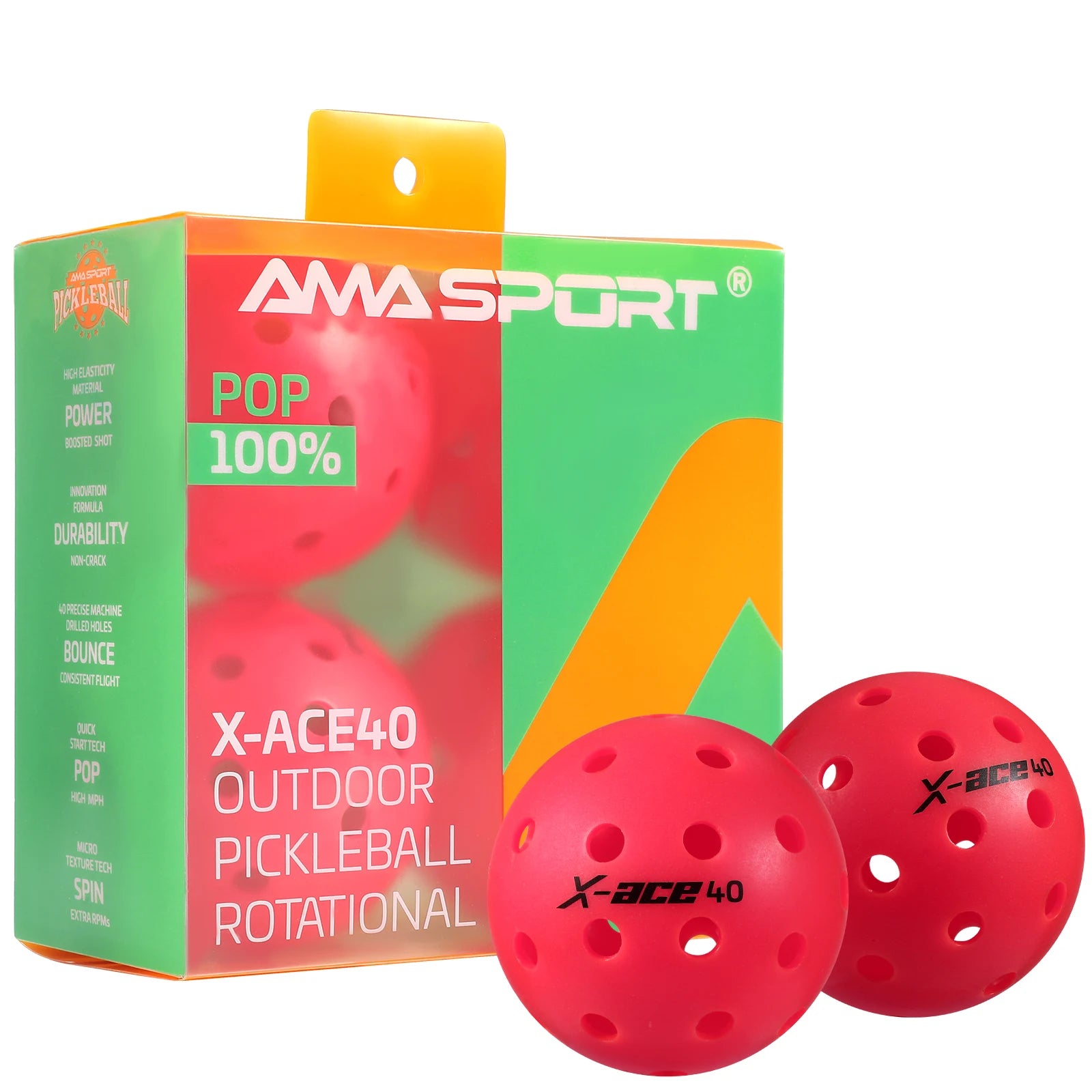 Pickleball Balls, USAPA Approved-High Bounce True Flight
