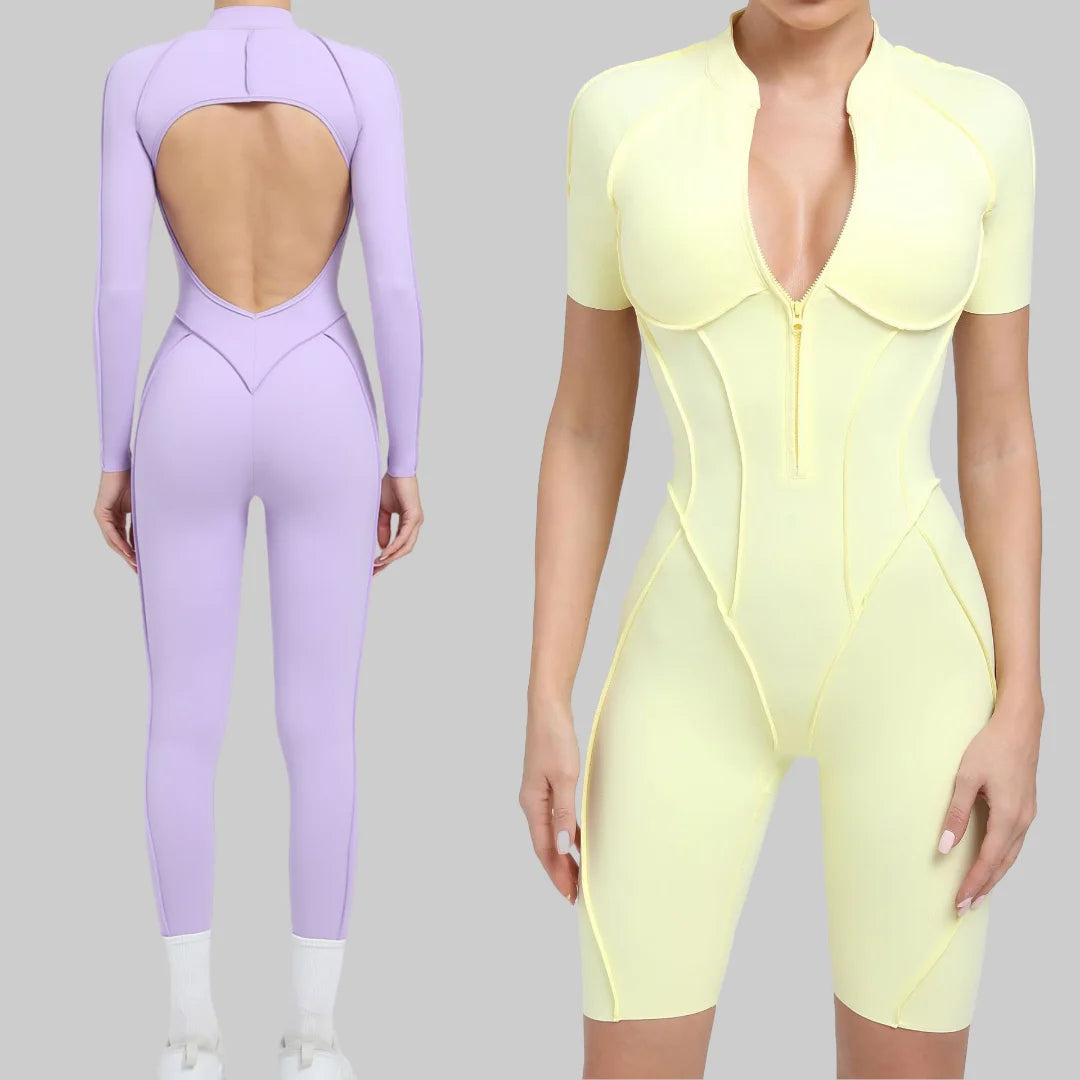 Women's Backless Hip Lift Yoga Jumpsuit
