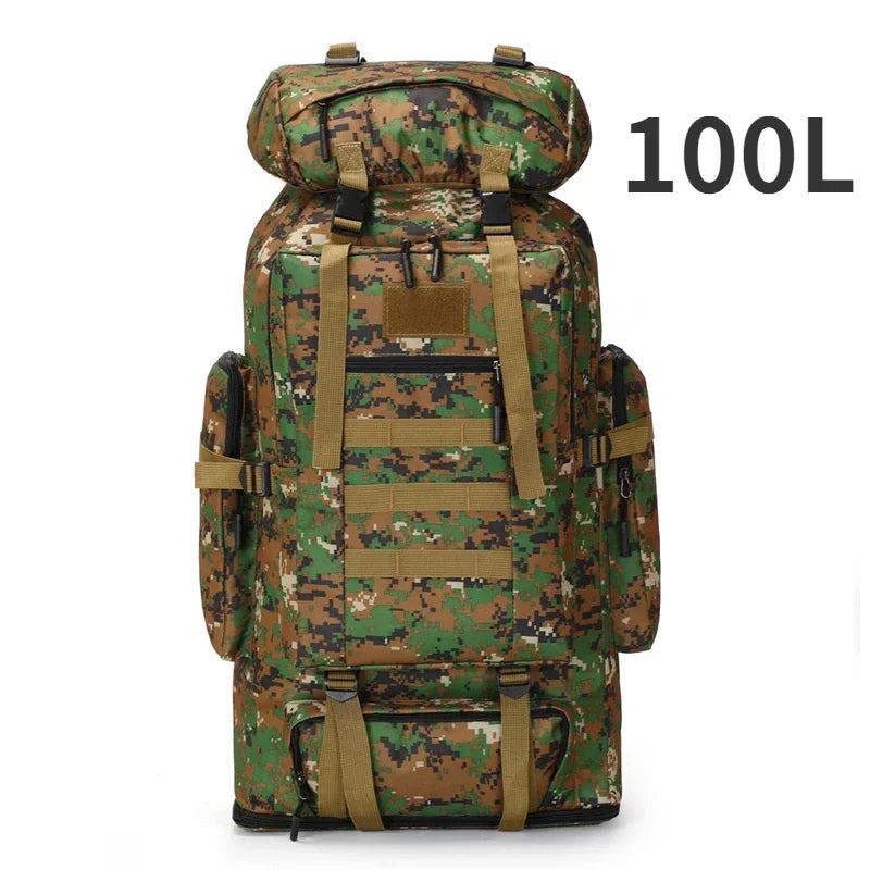 80L/100L  Mountaineering Bag Climb Bag Tactical Backpacks