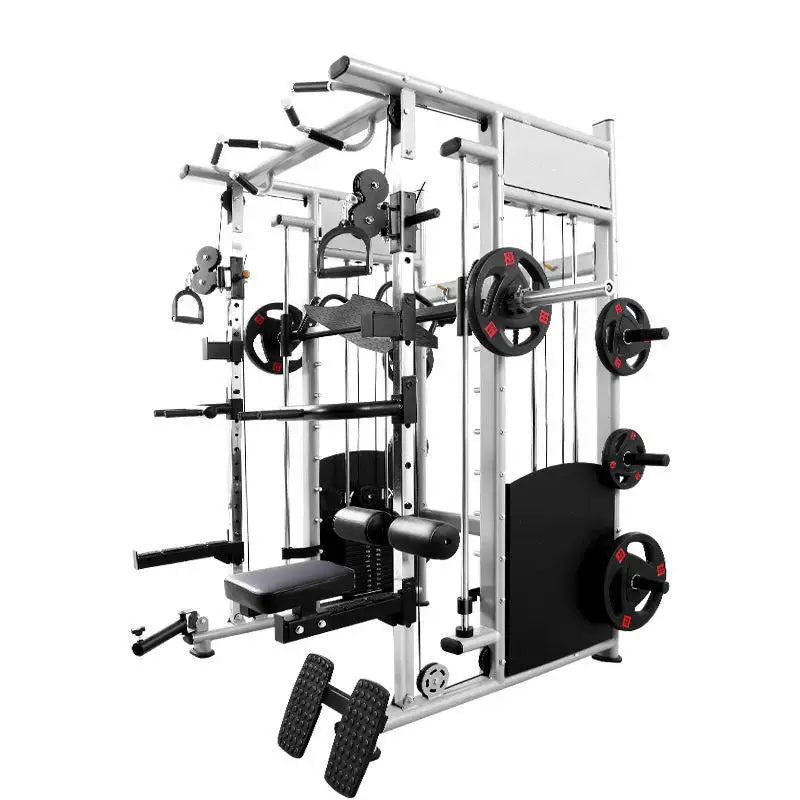 YTYIN Indoor Gym Equipment Multi-Functional Trainer Smith Machine Barbell Weight Lifting Power Rack
