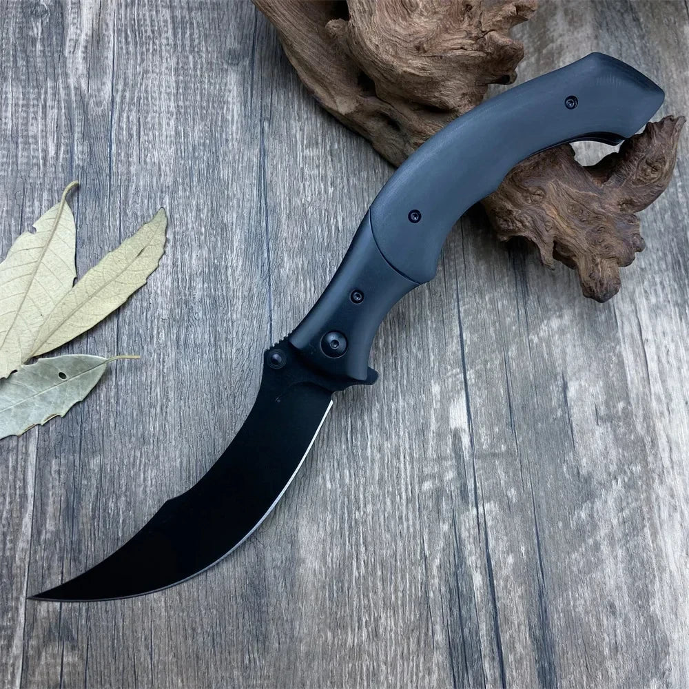 CR 7471 Folding Pocket Knife 8Cr13Mov Blade Resin/Wooden Handle