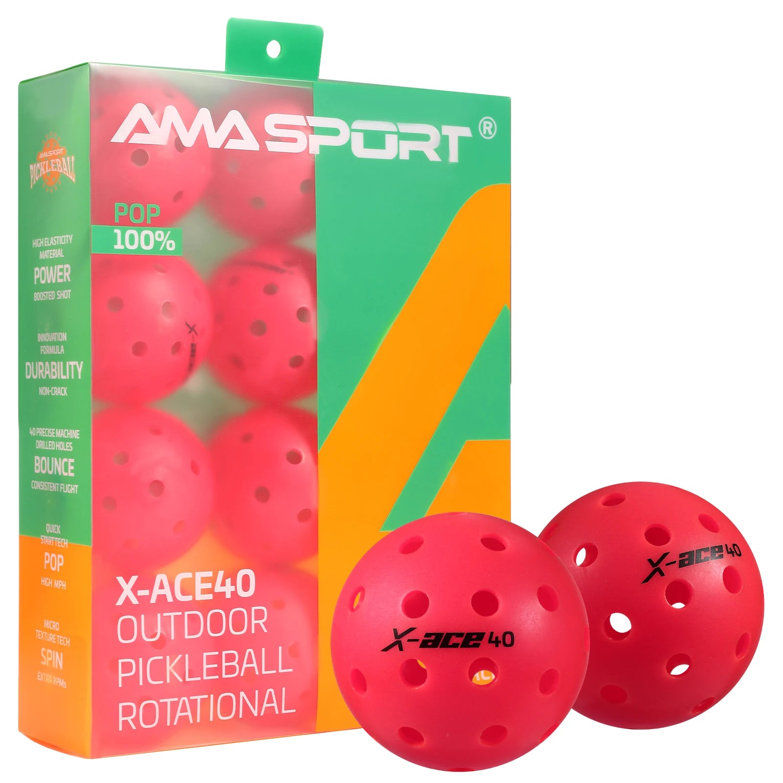 Pickleball Balls, USAPA Approved-High Bounce True Flight
