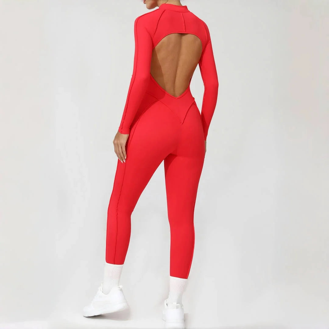 Women's Backless Hip Lift Yoga Jumpsuit
