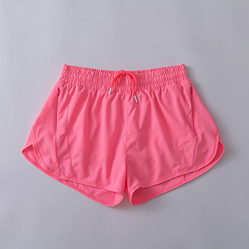 Women Running  Lightweight Athletic Shorts With Mesh Liner