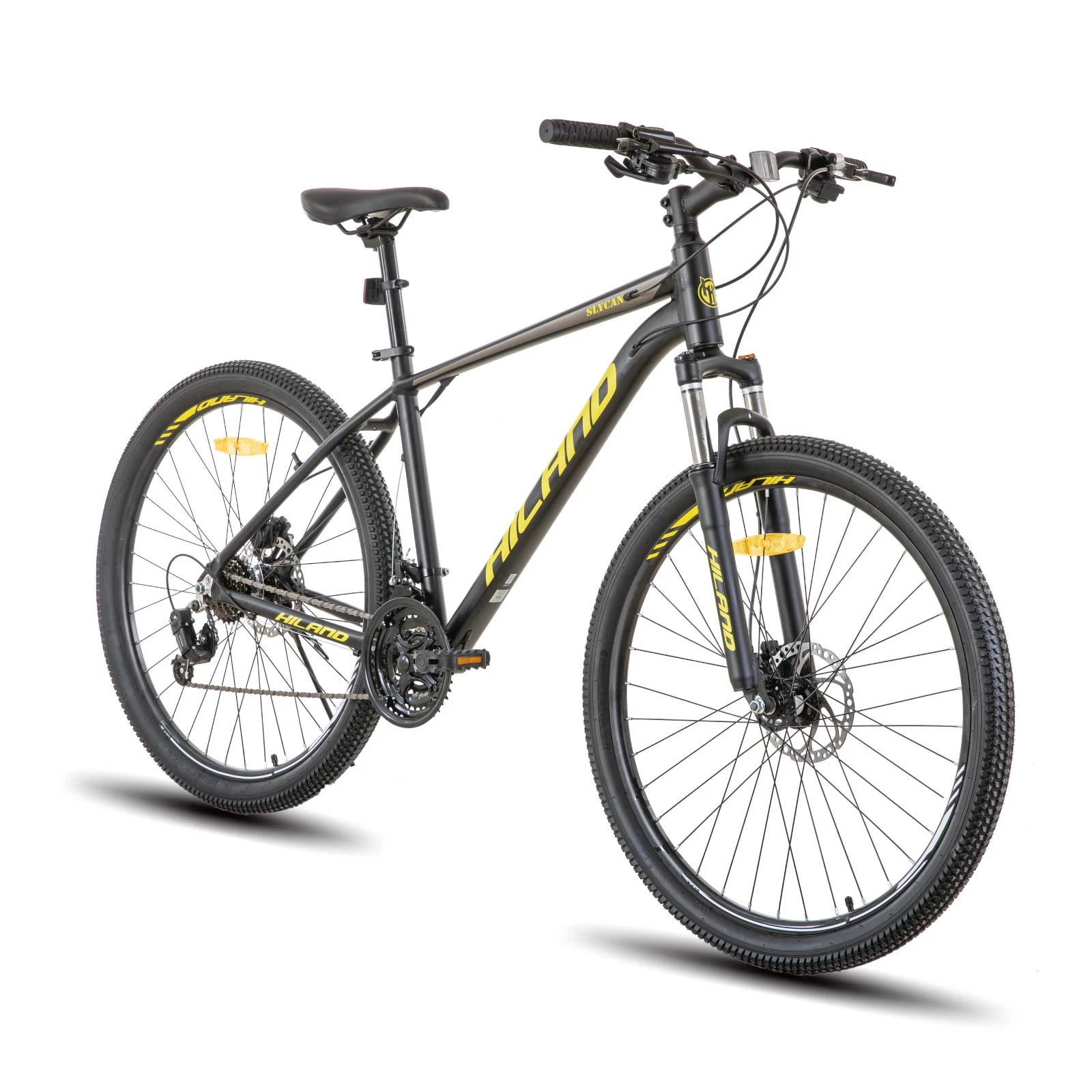 Hiland Aluminum Mountain Bike 21 Speeds, Hydraulic Disc-Brakes, Lock-Out Suspension Fork, 27.5 inch Whee