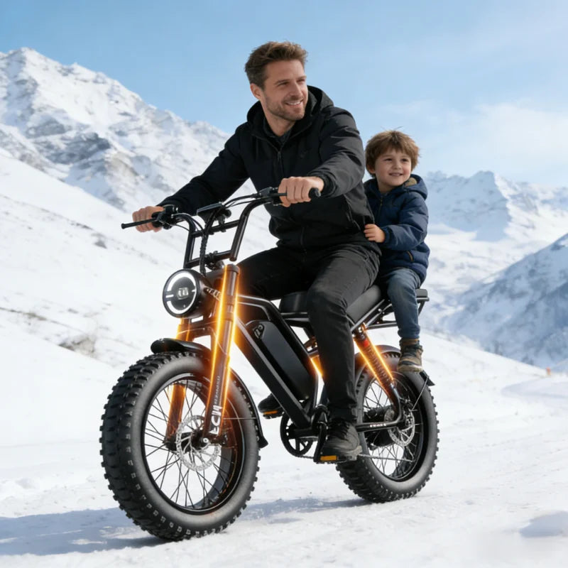 Cheap 14 20 inch Electric fat bike 1000w 2000w 30-50MPH 30-60Miles Adjustable front brake seat,