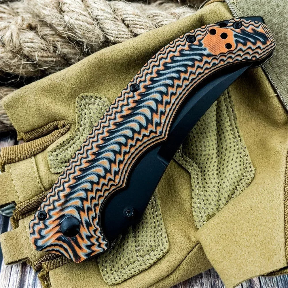 High Quality Folding Knife G10 Handle D2 Steel Blade