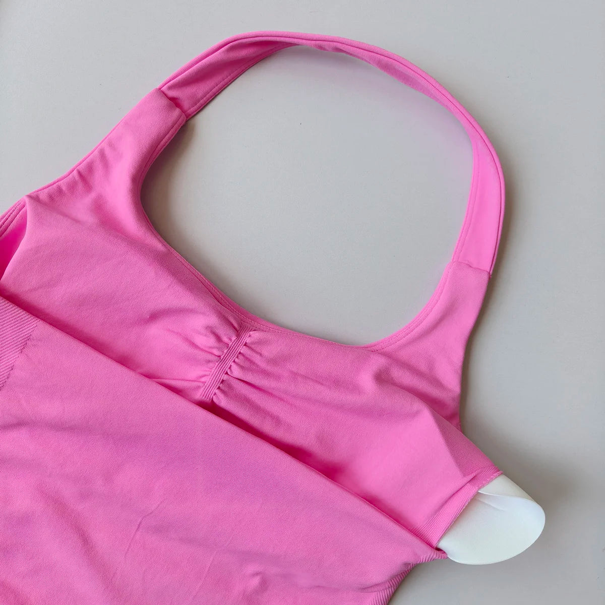 High Waist Peach Sports Bras Leggings Suit
