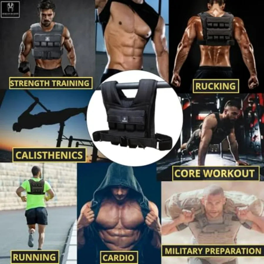 40 lb Weighted Vest - Adjustable Weighted Vest 40 lbs with iron weights.