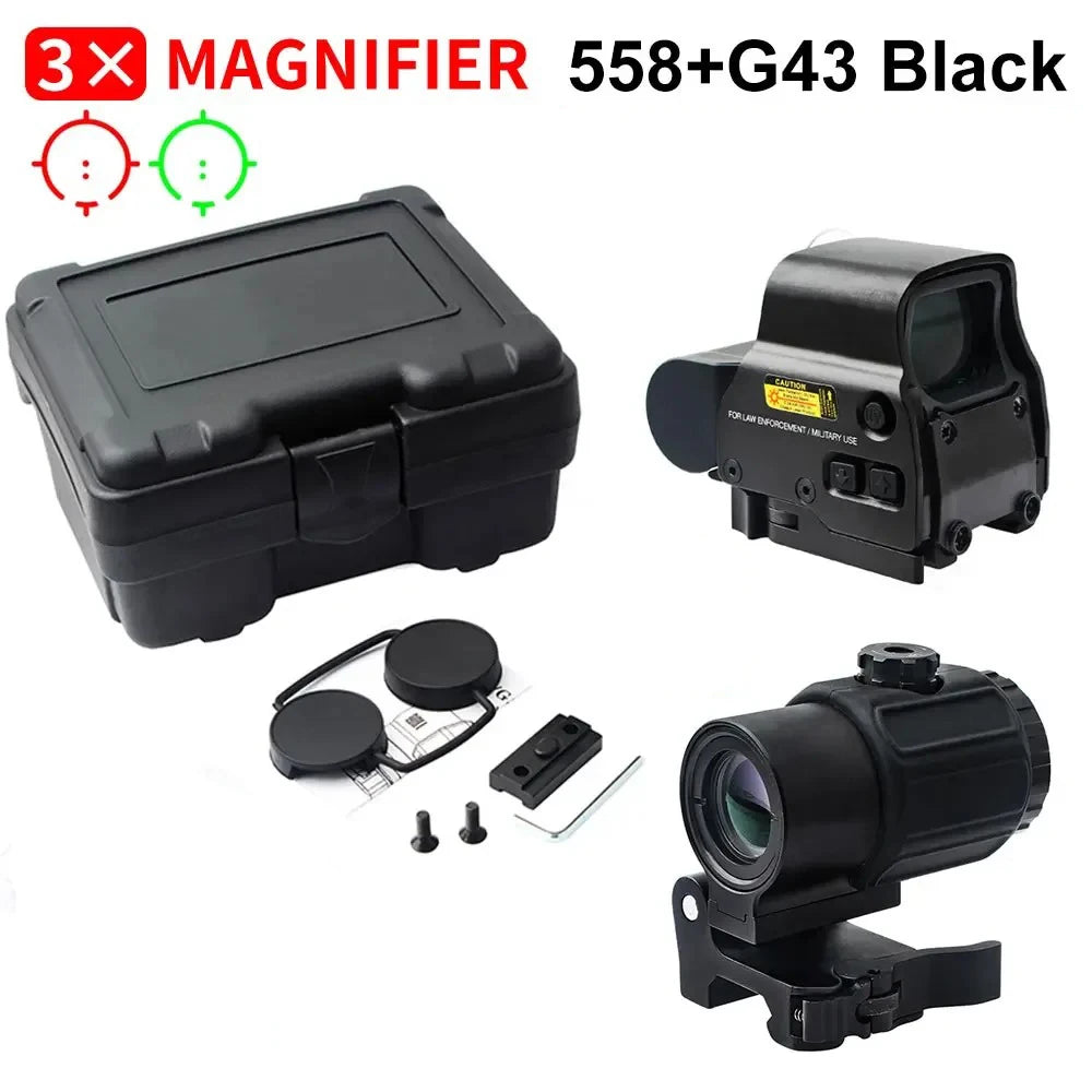 558+G43 Holographic Collimator Sight 558+G33/G45 Red Dot Optic Sight Tactical