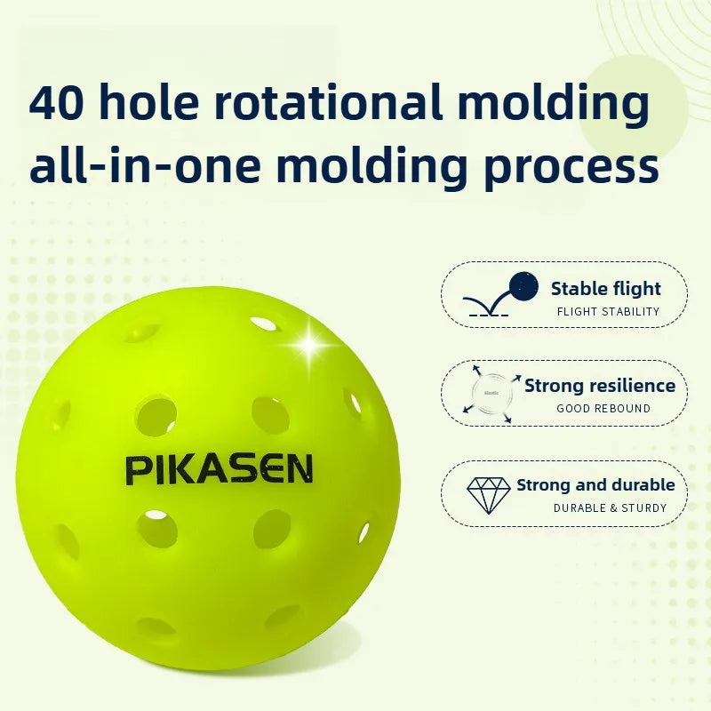 One-Piece Molded Pickleball, High Bounce Durable  Competition Sports Ball