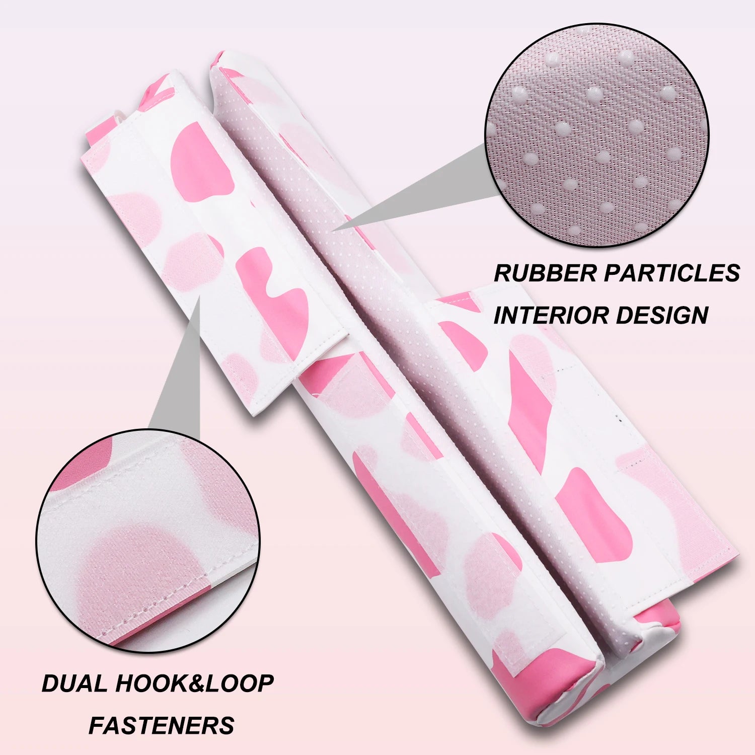 Cow Print Barbell Squat Pad Thick Foam PU Leather Padding for Neck Shoulder