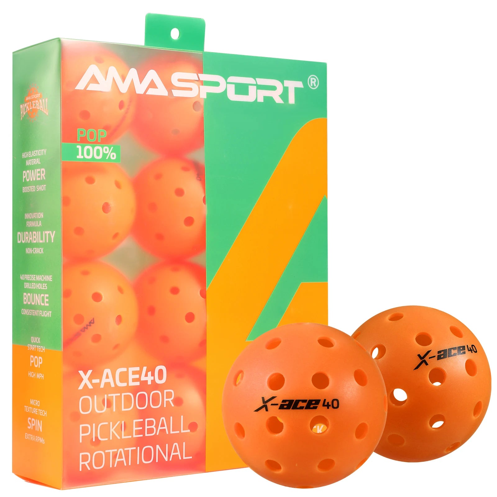 Pickleball Balls, USAPA Approved-High Bounce True Flight