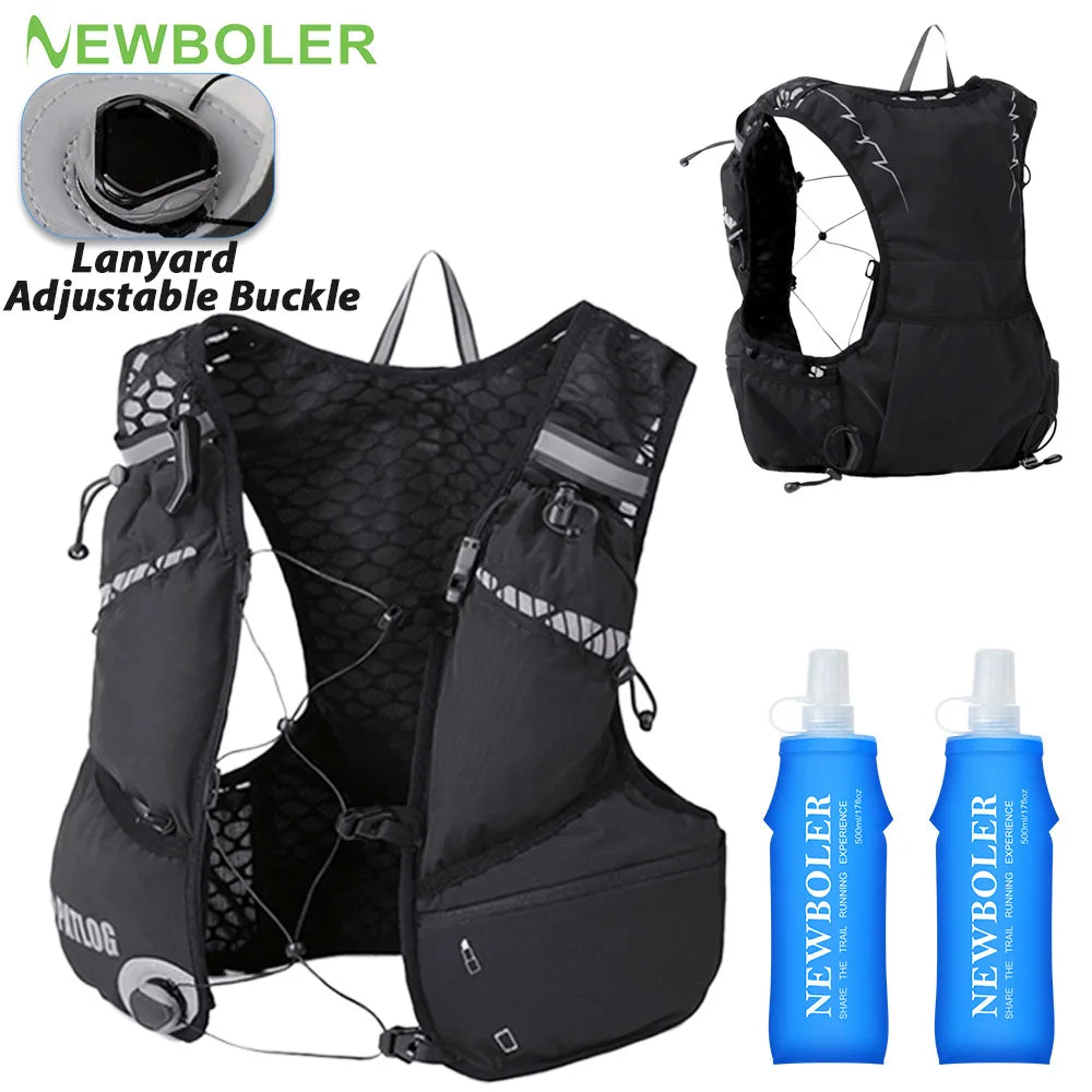 8L Breathable Hydration Vest Trail Running Backpacks Lightweight